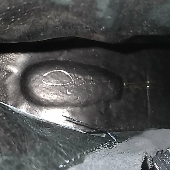 Navy Calf Hair and Suede Boots - Picture 9 of 9